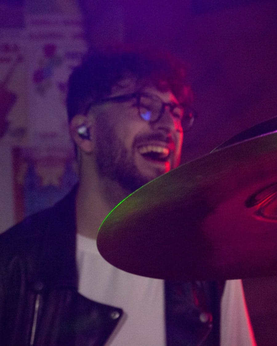 Ángel González Martín en la Escuela de Batería de Ávila